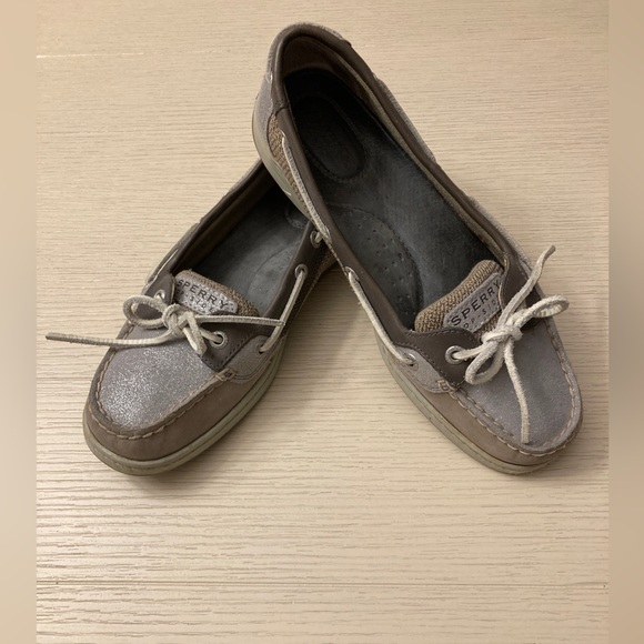 Sperry Top-Sider Women's Angelfish Sparkle Suede 2-Eye Boat Shoe- size 8 1/2 - Picture 11 of 12